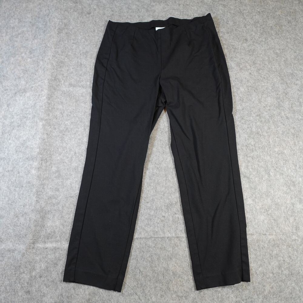 J. Jill Pants Womens Medium Ponte Slim Leg Black Pull On Casual Stretch